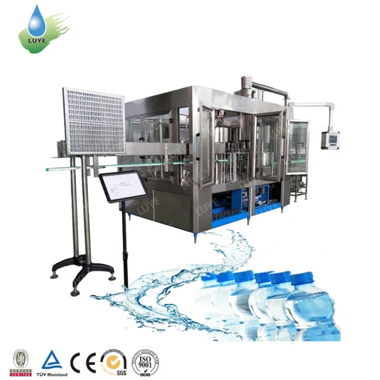 Machine d'embouteillage de traitement de boissons gazeuses de jus de fruit d'eau minérale pure liquide automatique